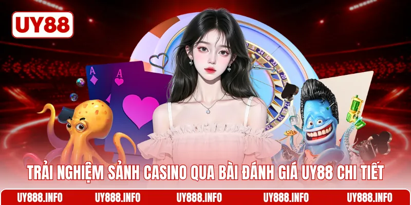 Trải nghiệm sảnh casino qua bài đánh giá UY88 chi tiết
